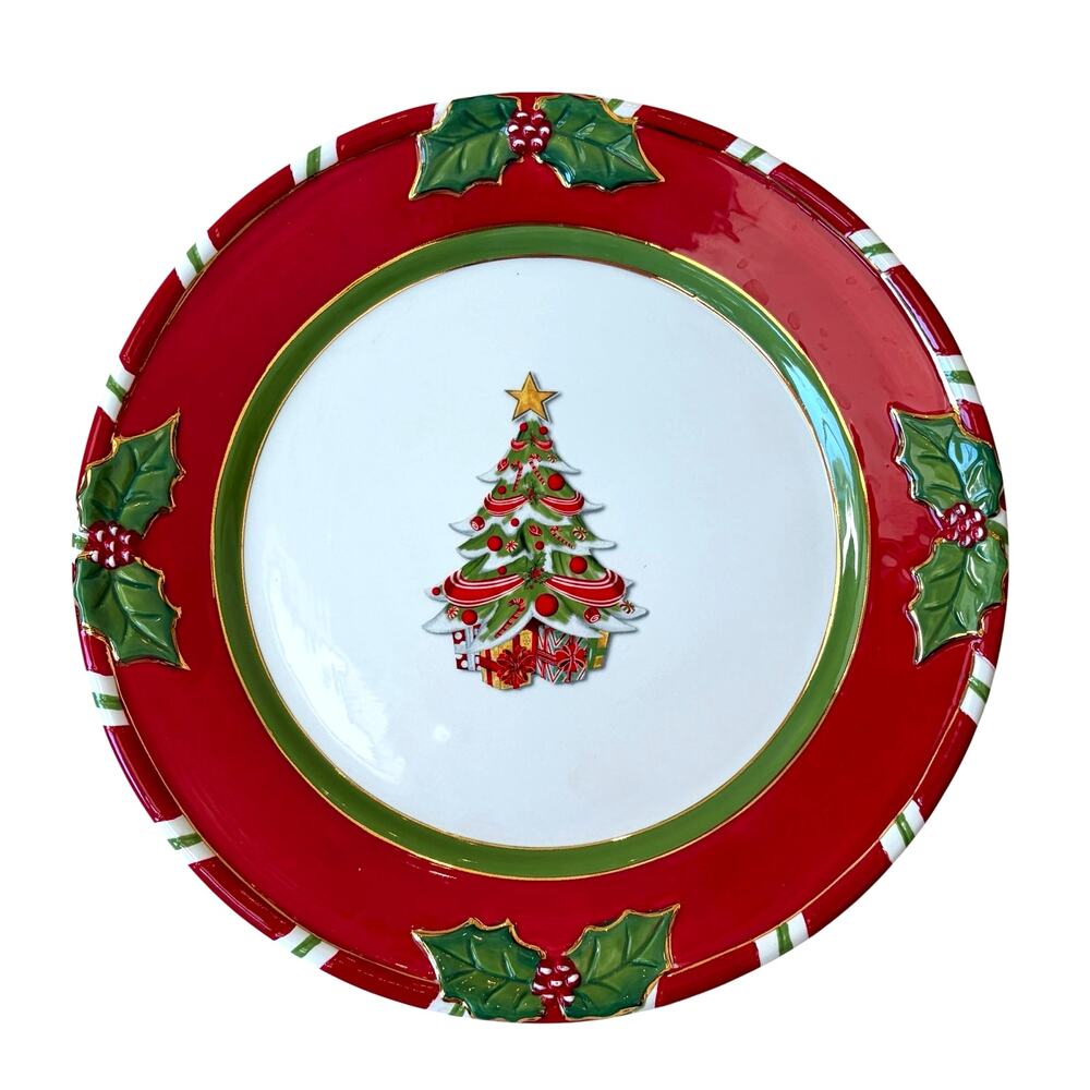 Christopher Radko Letters To Santa Home For The Holidays Dinner Plate 11in